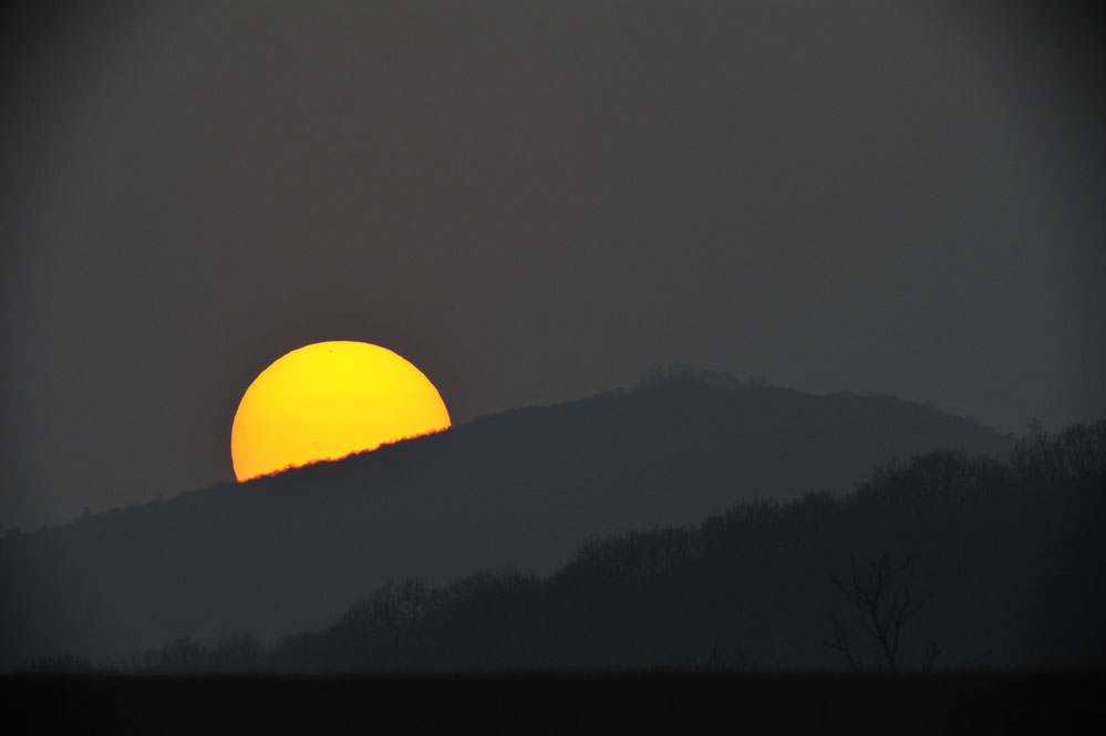 Crépuscule sur l'horizon