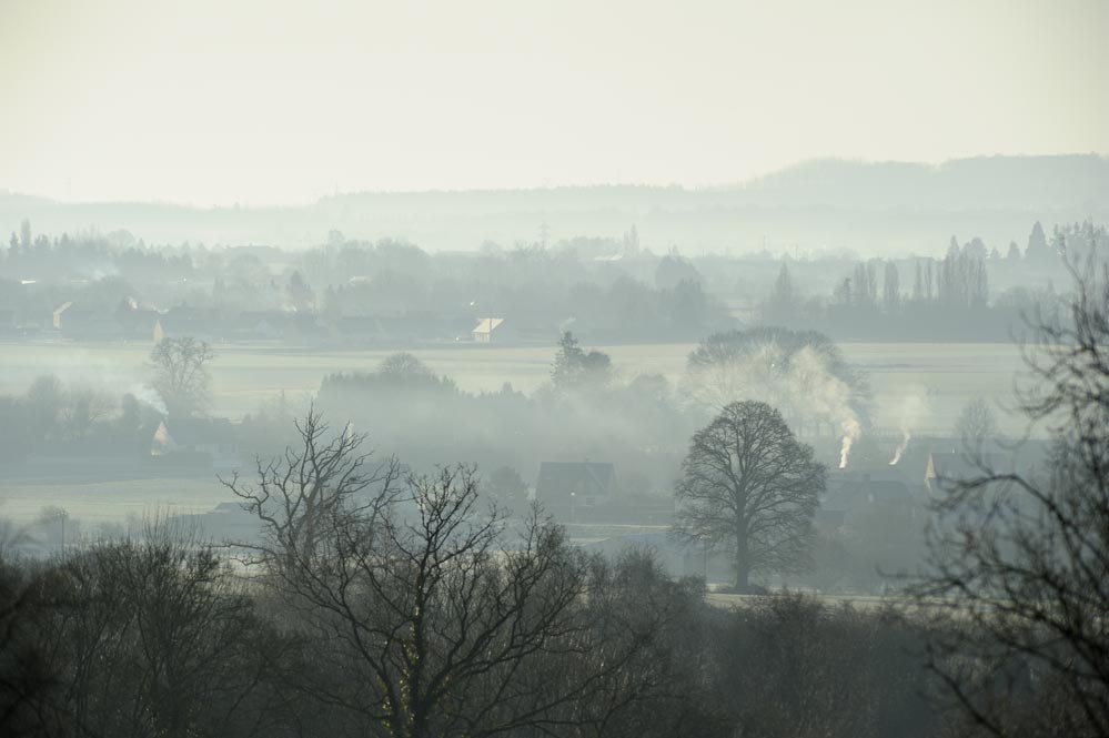 Aube sur le bocage normand