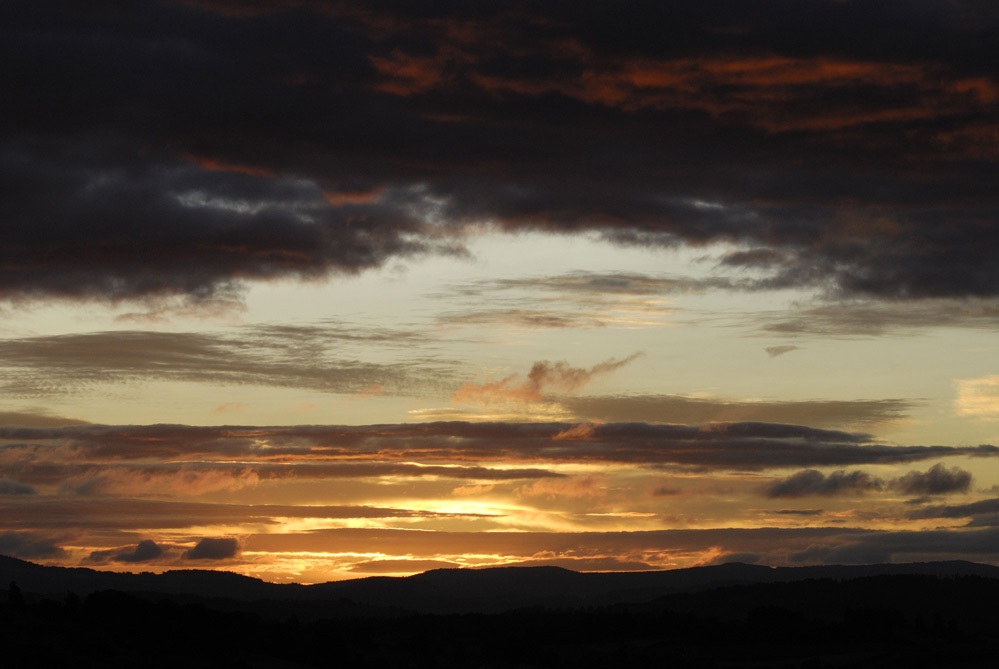 Aube sur les Cévennes